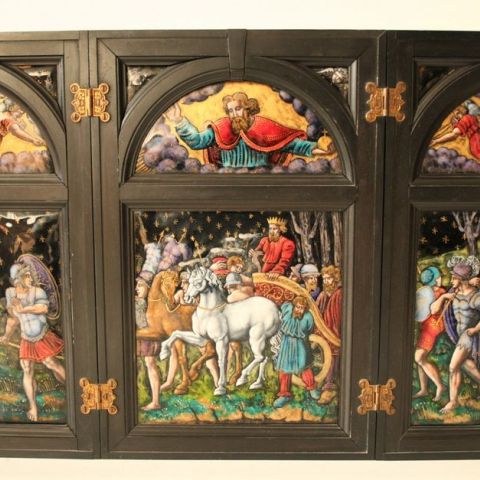 Retable en bois du XVIIe siècle